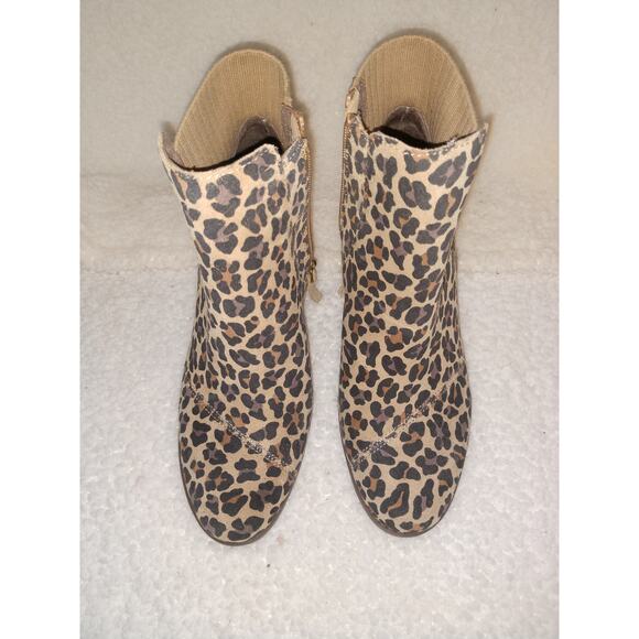 Tom's Leopard Booties, SZ 8.5 - Picture 1 of 5